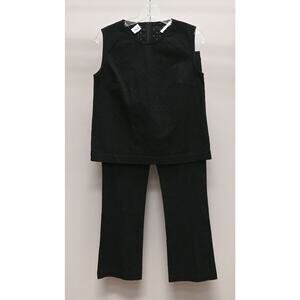 QL2 Quelledue | Black Carissa Blouse & Monet Pant Set Size: 42 / Approx. US M